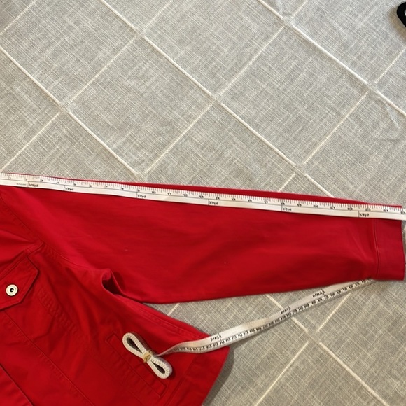 Motto Solid Red Denim Jacket Size L - Picture 10 of 12